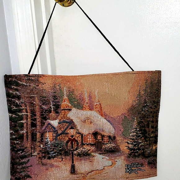 Thomas Kincade Fiberoptic hanging tapestry